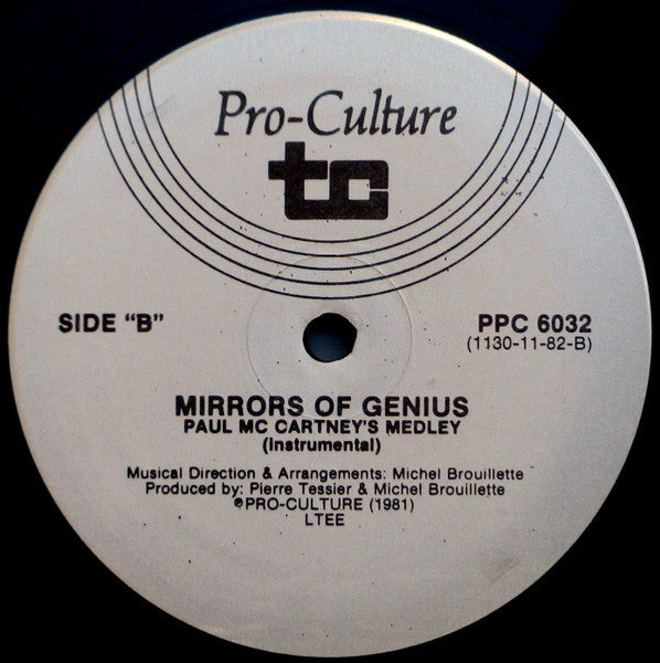 Mirrors Of Genius, Carlyle Miller : Paul McCartney's Medley As Sung By Carlyle Miller with "Mirrors Of Genius" (LP)