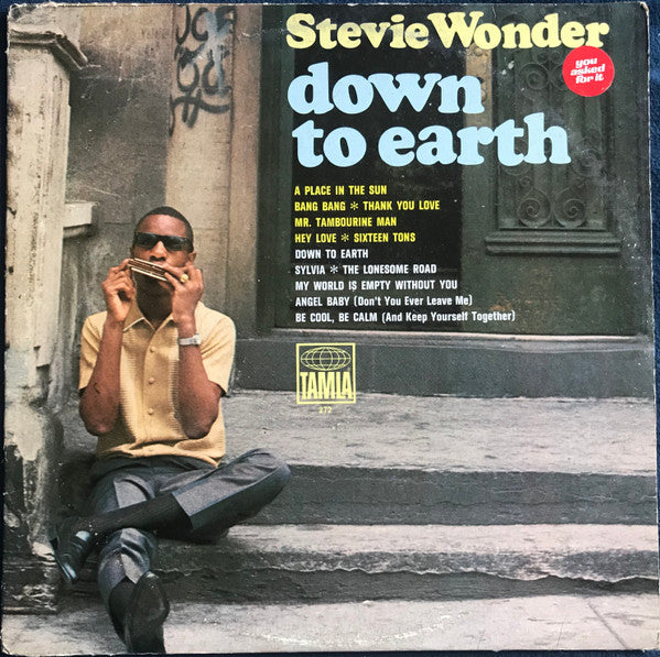 Stevie Wonder : Down To Earth (LP, Album, Mono, Ind)