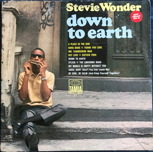 Stevie Wonder : Down To Earth (LP, Album, Mono, Ind)