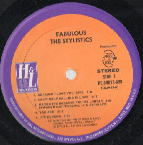 The Stylistics : Fabulous (LP, Album)
