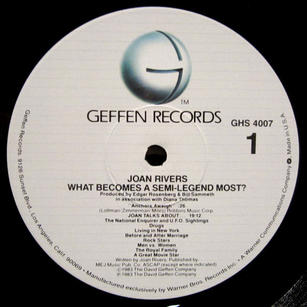 Joan Rivers : What Becomes A Semi-Legend Most? (LP, Album, All)