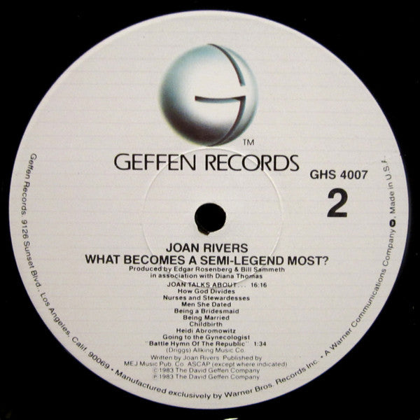 Joan Rivers : What Becomes A Semi-Legend Most? (LP, Album, All)