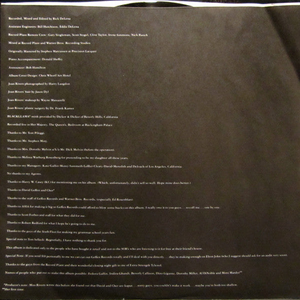 Joan Rivers : What Becomes A Semi-Legend Most? (LP, Album, All)