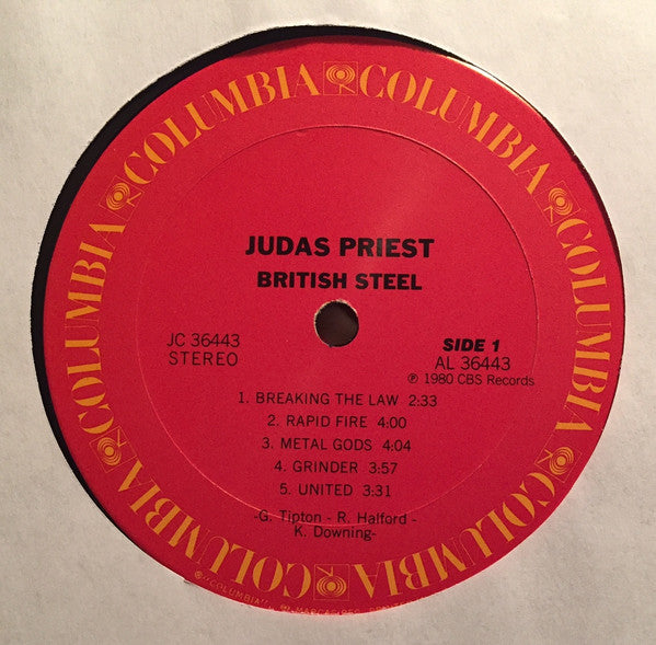 Judas Priest : British Steel (LP, Album, Ter)
