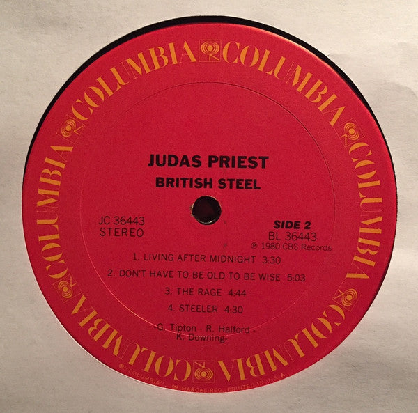 Judas Priest : British Steel (LP, Album, Ter)