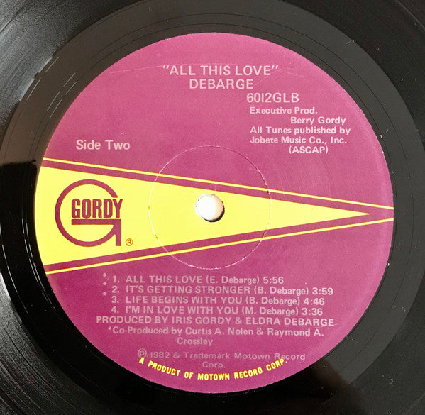 Buy DeBarge : All This Love (LP, Album, RP, RE-) Online for a