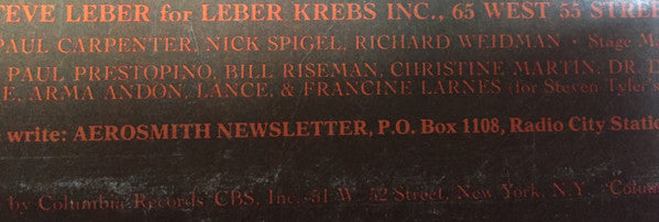 Aerosmith : Toys In The Attic (LP, Album, Pit)