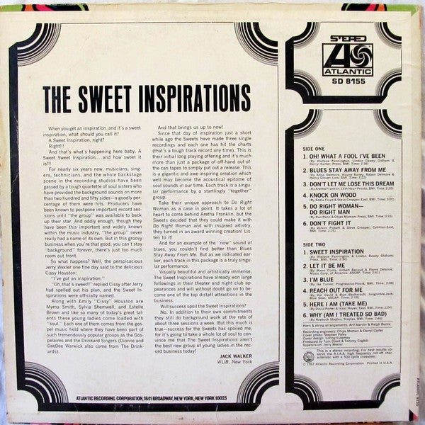 The Sweet Inspirations : The Sweet Inspirations (LP, Album, Ter)