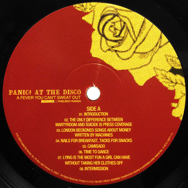 Panic! At The Disco : A Fever You Can't Sweat Out (LP, Album, RE)