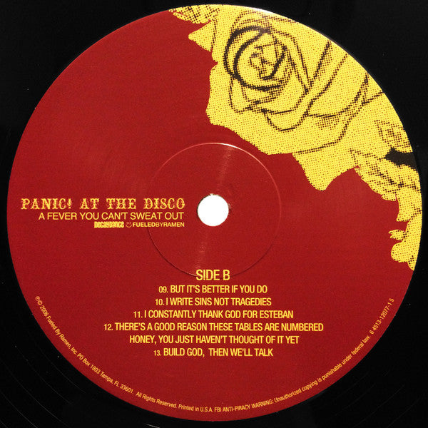 Panic! At The Disco : A Fever You Can't Sweat Out (LP, Album, RE)