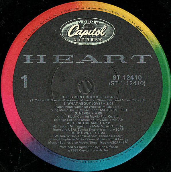 Heart : Heart (LP, Album)