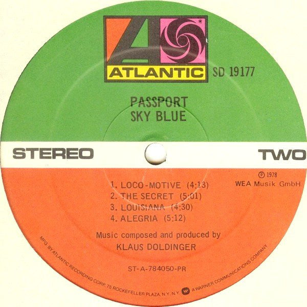Passport (2) : Sky Blue (LP, Album, PR)