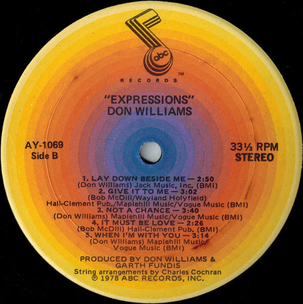 Don Williams (2) : Expressions (LP, Album, Gat)