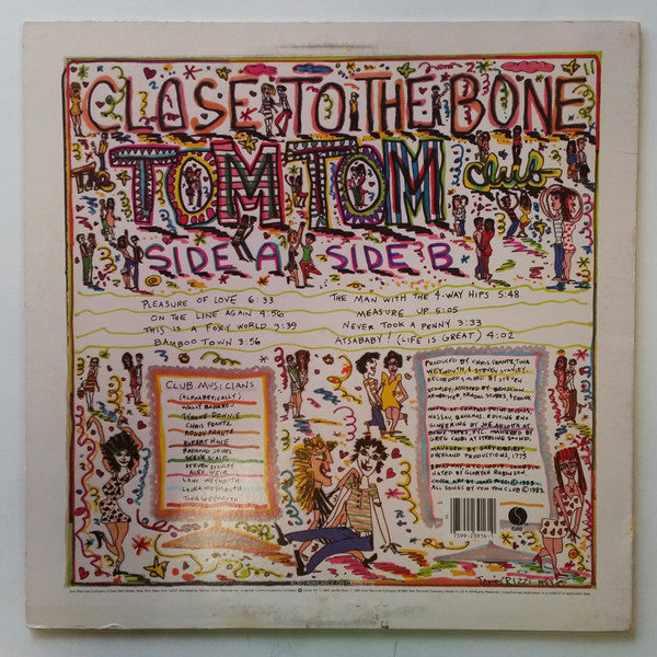 Tom Tom Club : Close To The Bone (LP, Album)