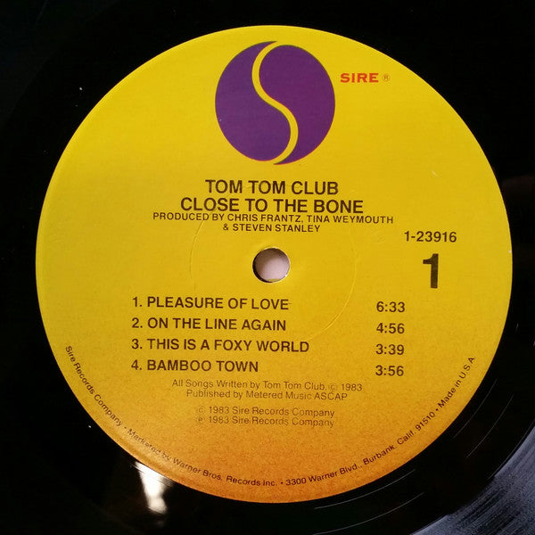Tom Tom Club : Close To The Bone (LP, Album)