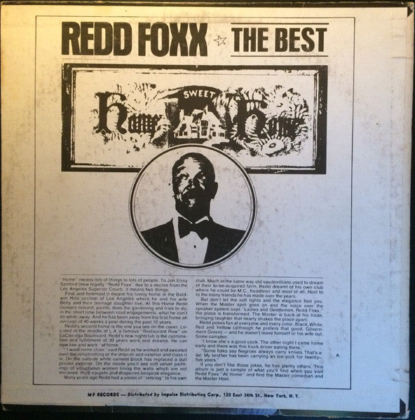 Redd Foxx : Redd Foxx At Home! (LP, Album)