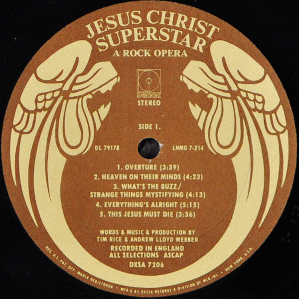 Andrew Lloyd Webber And Tim Rice : Jesus Christ Superstar - A Rock Opera (2xLP, Album)