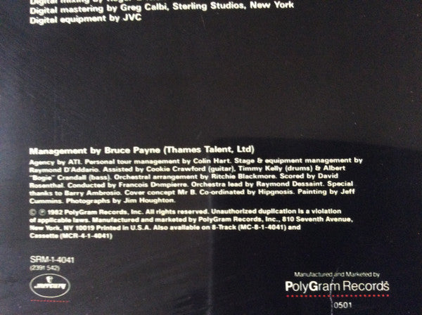 Rainbow : Straight Between The Eyes (LP, Album, Com)