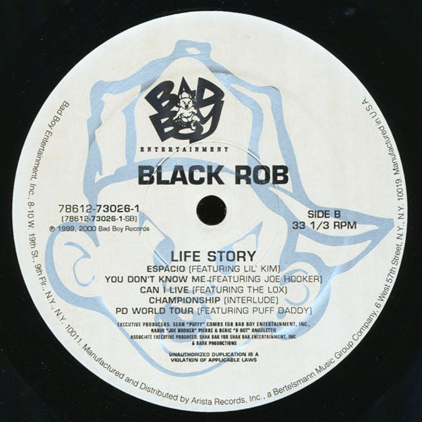 Black Rob : Life Story (2xLP, Album)