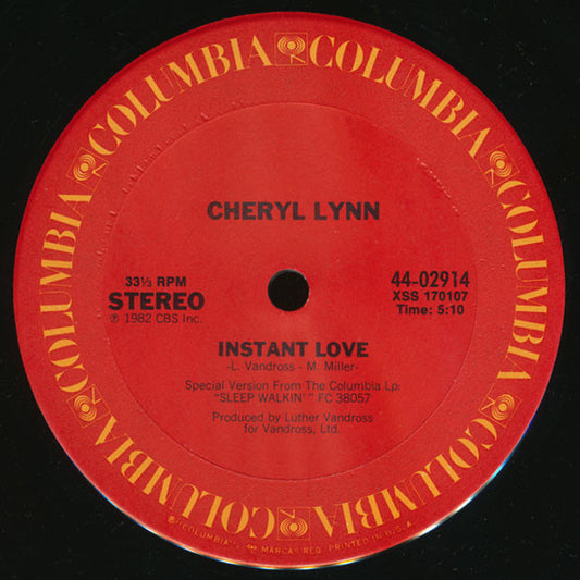 Cheryl Lynn : Instant Love (12")