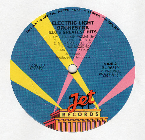 Electric Light Orchestra : ELO's Greatest Hits (LP, Comp, San)