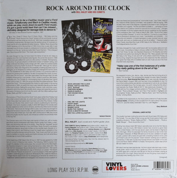 Bill Haley And His Comets : Rock Around The Clock (LP, Album, Ltd, RE, 180)
