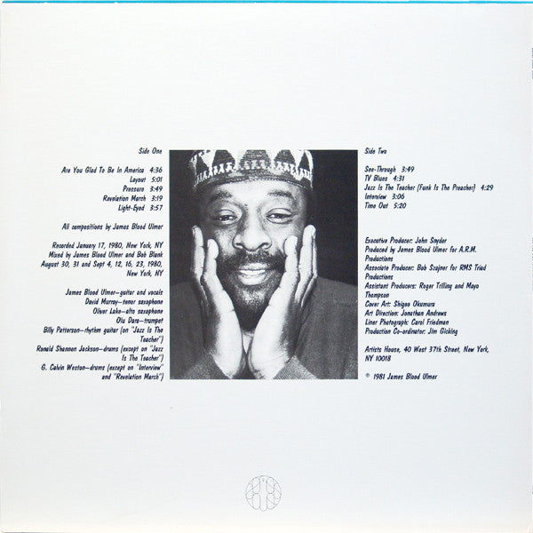 James Blood Ulmer : Are You Glad To Be In America? (LP, Album)