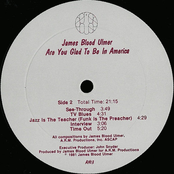 James Blood Ulmer : Are You Glad To Be In America? (LP, Album)