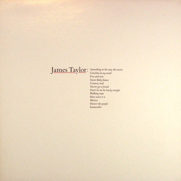 James Taylor (2) : Greatest Hits (LP, Comp, RE, Jac)