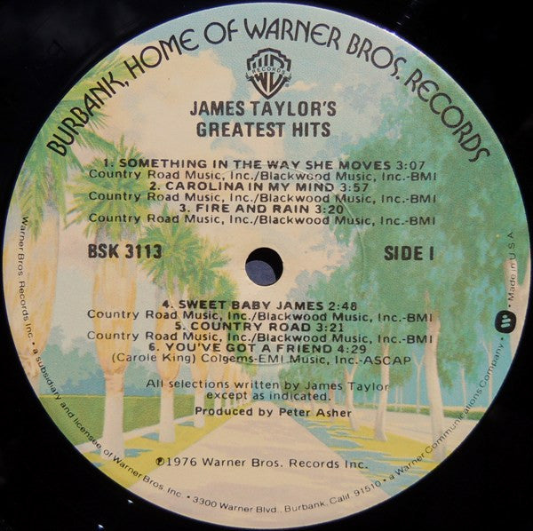 James Taylor (2) : Greatest Hits (LP, Comp, RE, Jac)