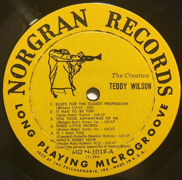 Teddy Wilson : The Creative Teddy Wilson (LP, Album, Mono)