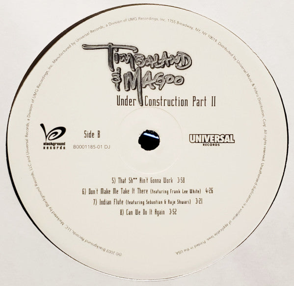 Timbaland & Magoo : Under Construction Part II (2xLP, Album, Promo)