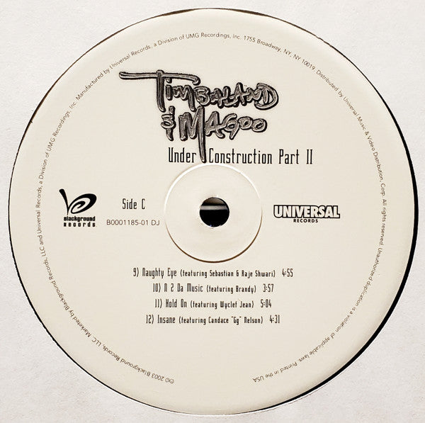 Timbaland & Magoo : Under Construction Part II (2xLP, Album, Promo)