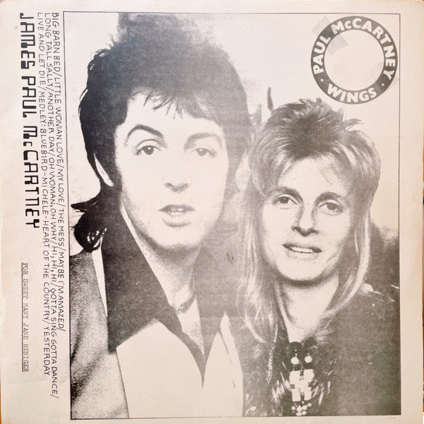 Wings (2) : James Paul McCartney (LP, Unofficial)