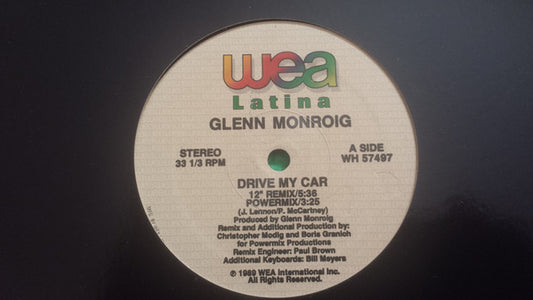 Glenn Monroig : Drive My Car (12")