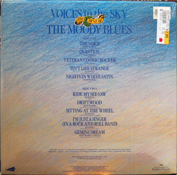 The Moody Blues : Voices In The Sky: The Best Of The Moody Blues (LP, Comp, Club, Car)