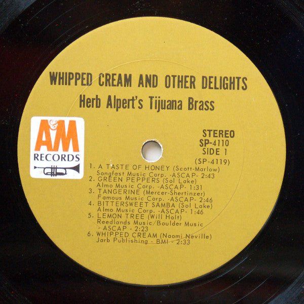 Herb Alpert & The Tijuana Brass : Whipped Cream & Other Delights (LP, Album, San)