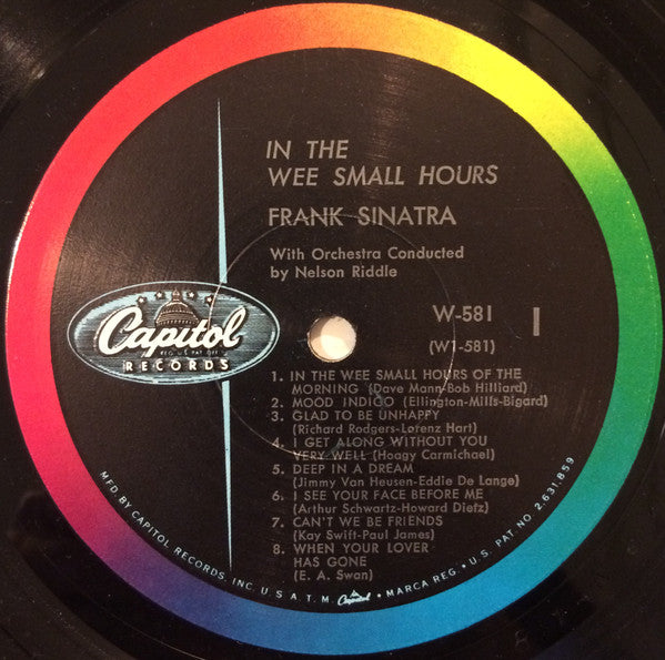 Frank Sinatra : In The Wee Small Hours (LP, Album, Mono, RP, Scr)