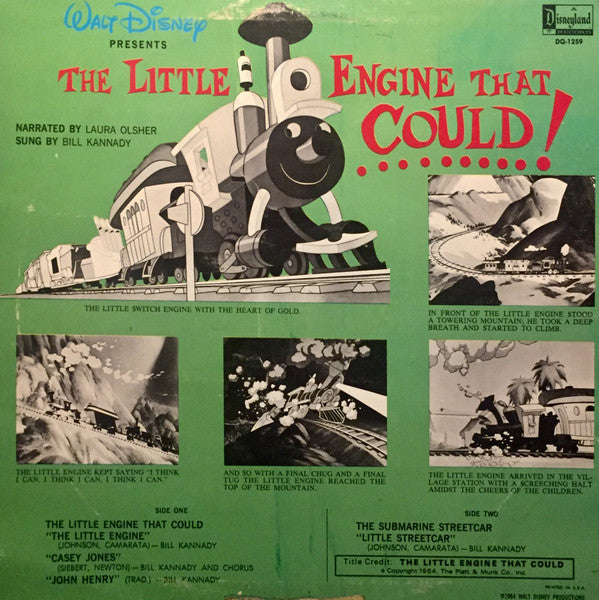 Walt Disney Presents Laura Olsher, Bill Kanady : The Little Engine That Could (LP)