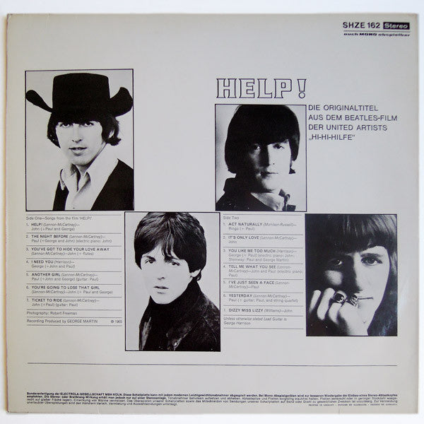 The Beatles : Help! (LP, Album, RP)