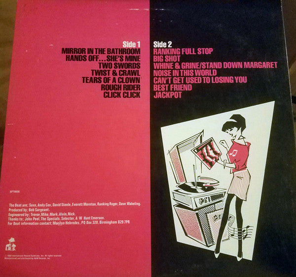 The English Beat* : I Just Can't Stop It (LP, Album, RE, Ind)