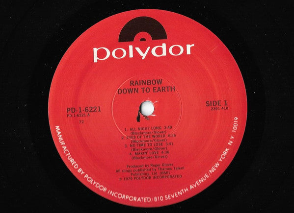 Rainbow : Down To Earth (LP, Album)