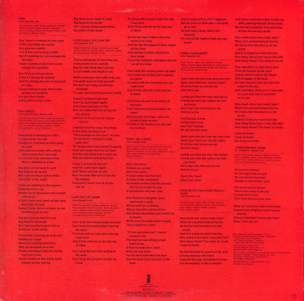Jim Capaldi : Oh How We Danced (LP, Album, Jac)