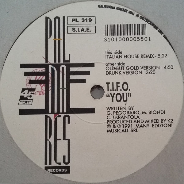 T.I.F.O. : You (12")