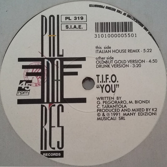 T.I.F.O. : You (12")