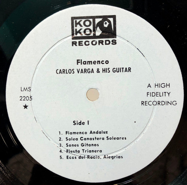 Carlos Varga : Flamenco Guitar (LP)