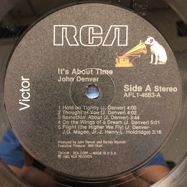 John Denver : It's About Time (LP, Album, Ind)