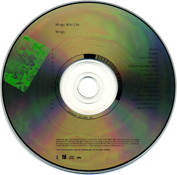 Wings (2) : Wild Life (CD, Album, RE, RM)