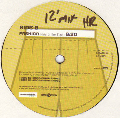 Phunky Data : Fashion (Ian Pooley Mix) (12")