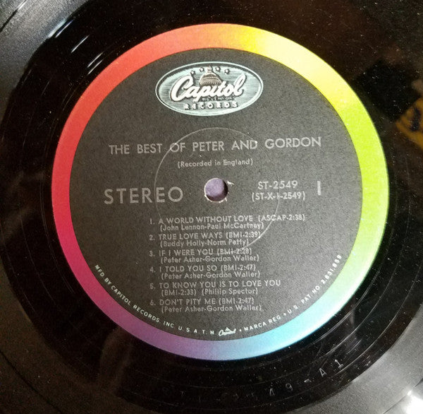 Peter And Gordon* : The Best Of Peter And Gordon (LP, Comp, Scr)